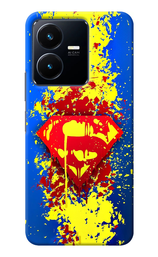 Superman logo Vivo Y22 Back Cover