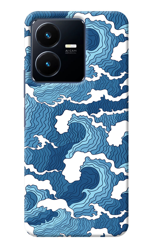 Blue Waves Vivo Y22 Back Cover