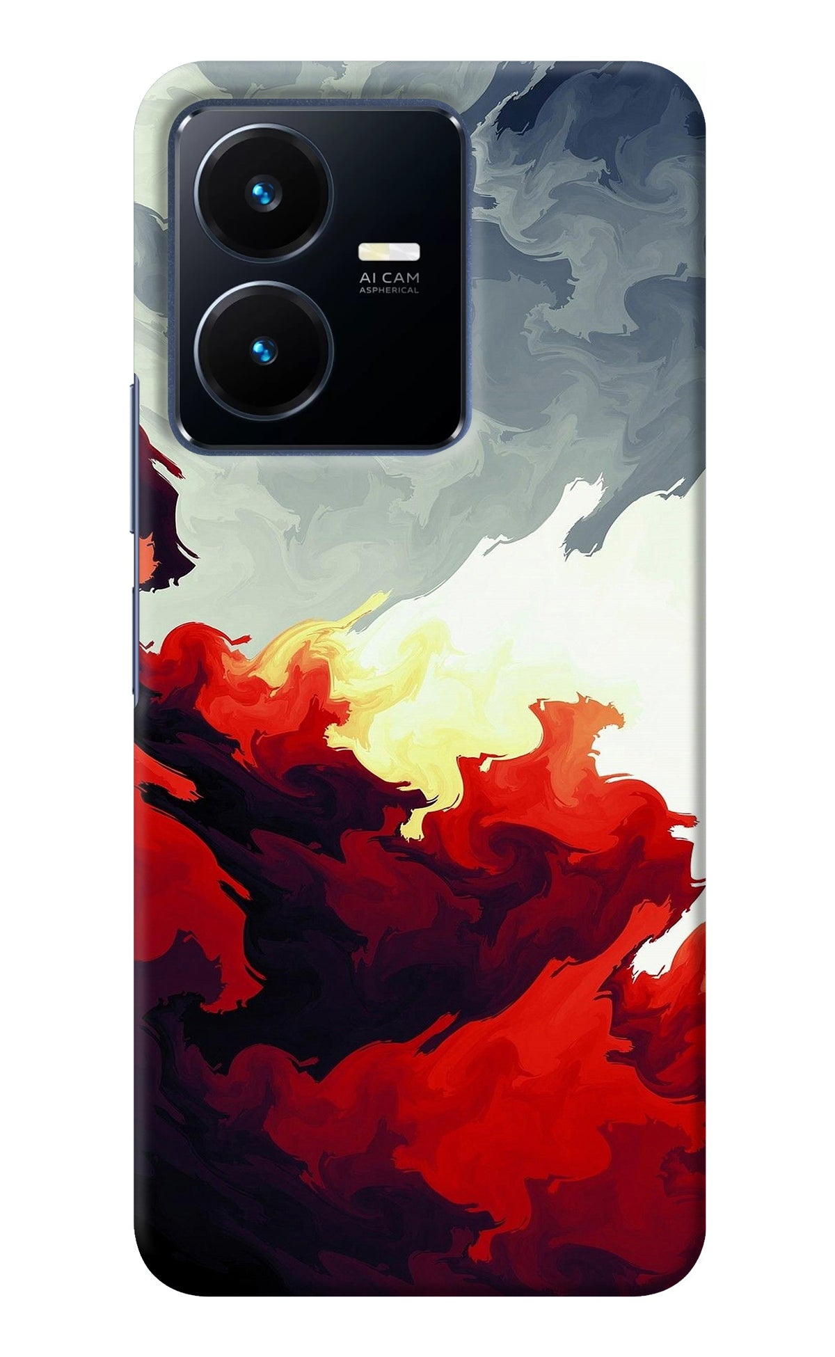 Fire Cloud Vivo Y22 Back Cover