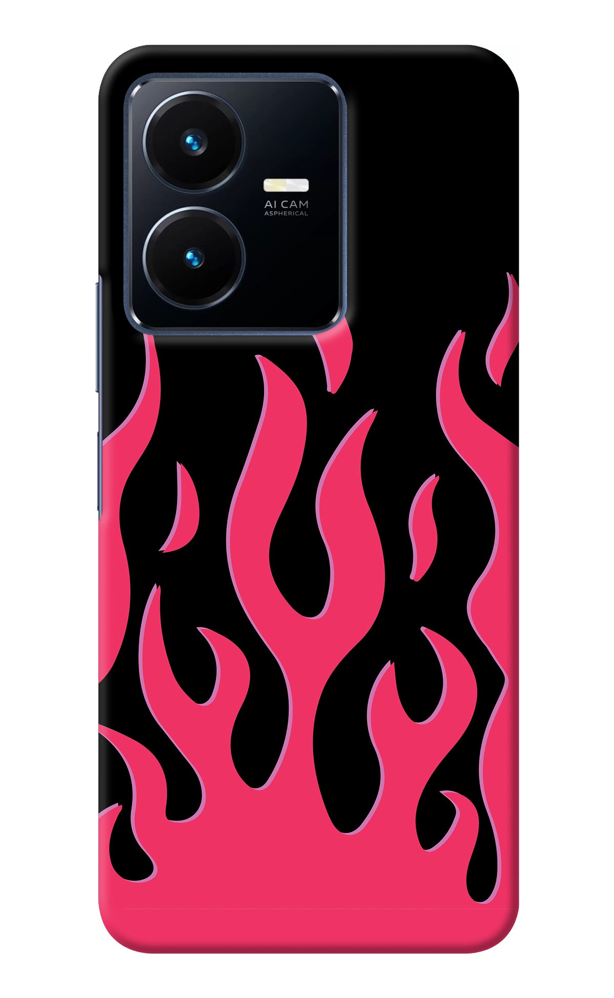 Fire Flames Vivo Y22 Back Cover