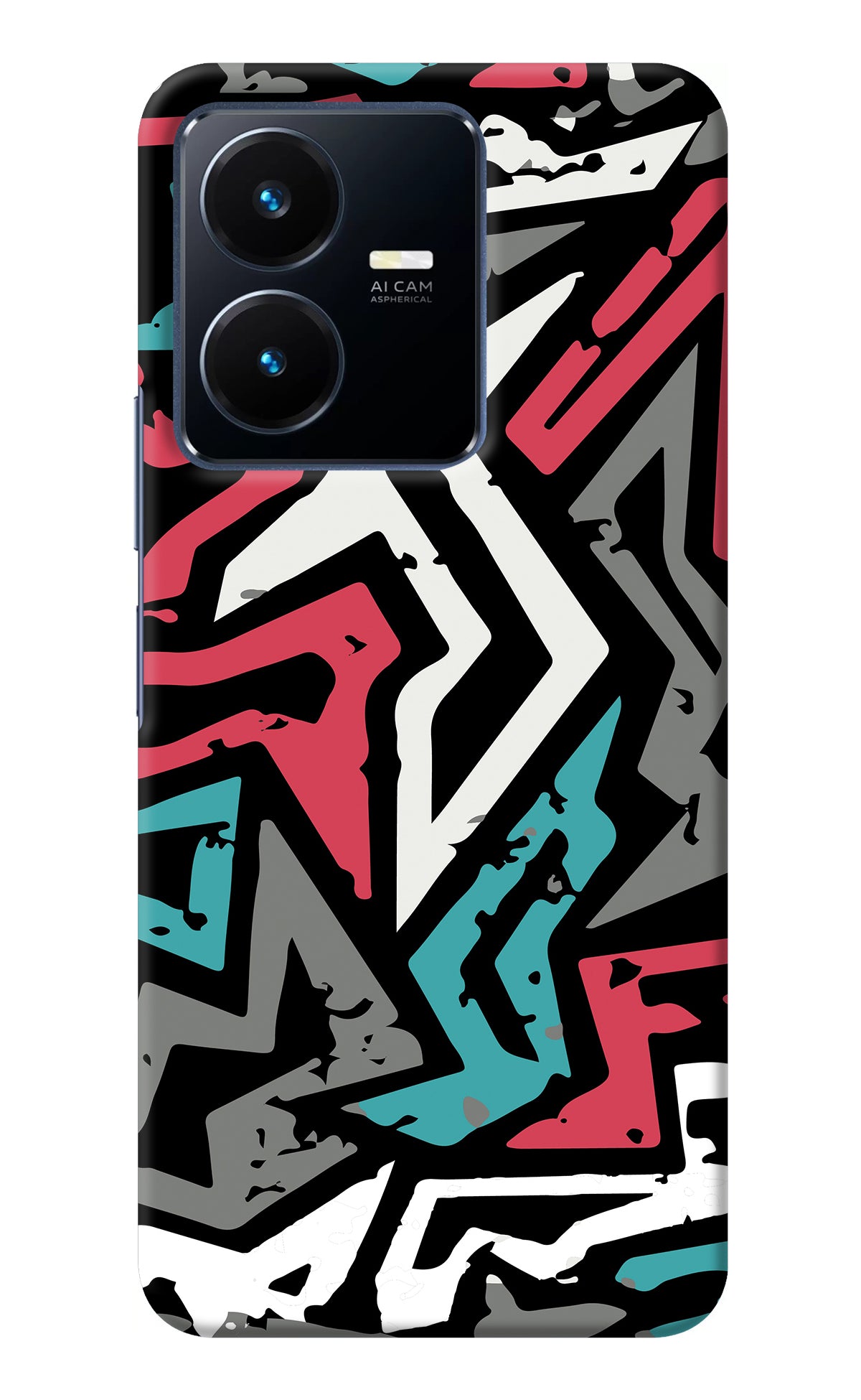 Geometric Graffiti Vivo Y22 Back Cover