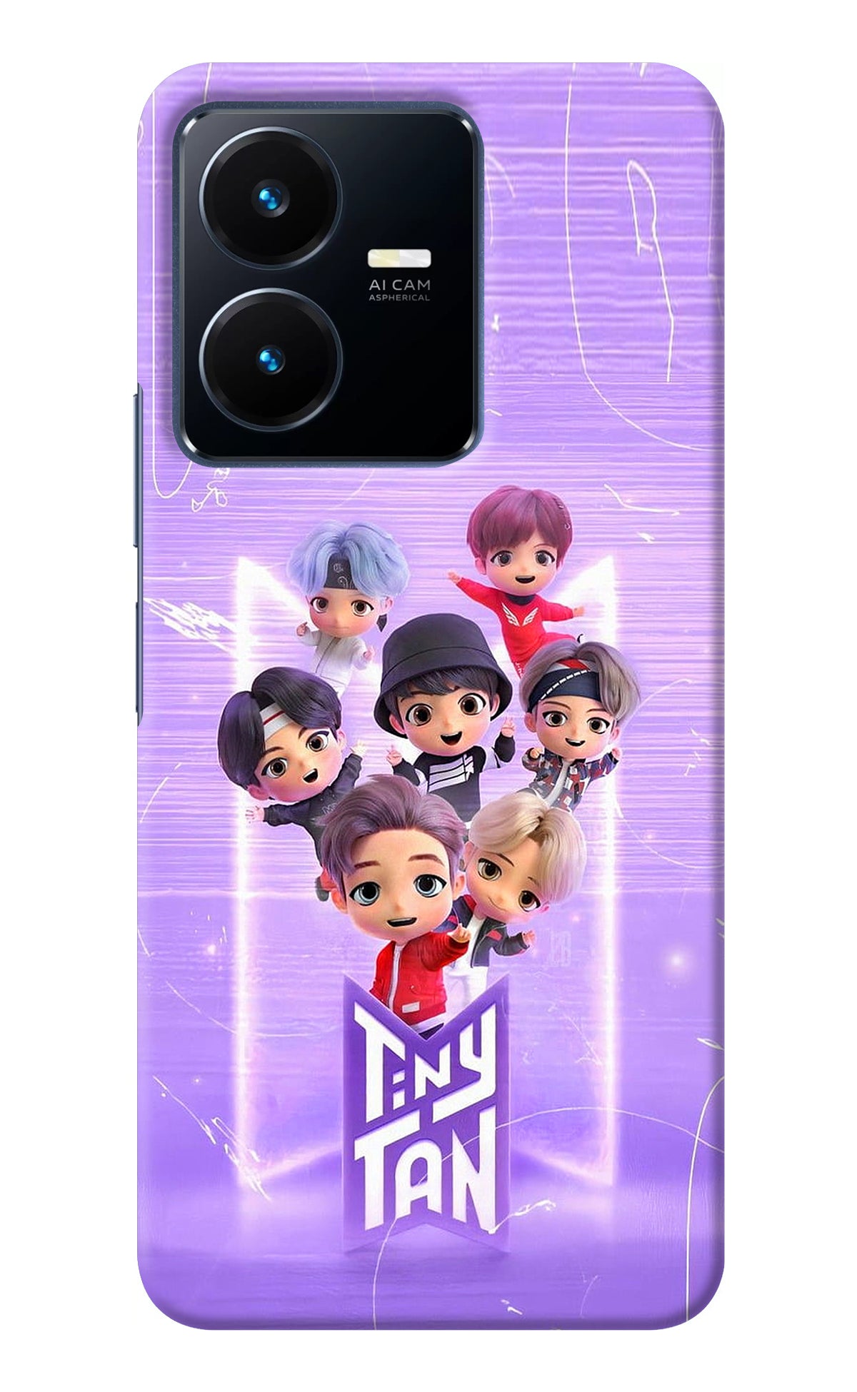 BTS Tiny Tan Vivo Y22 Back Cover