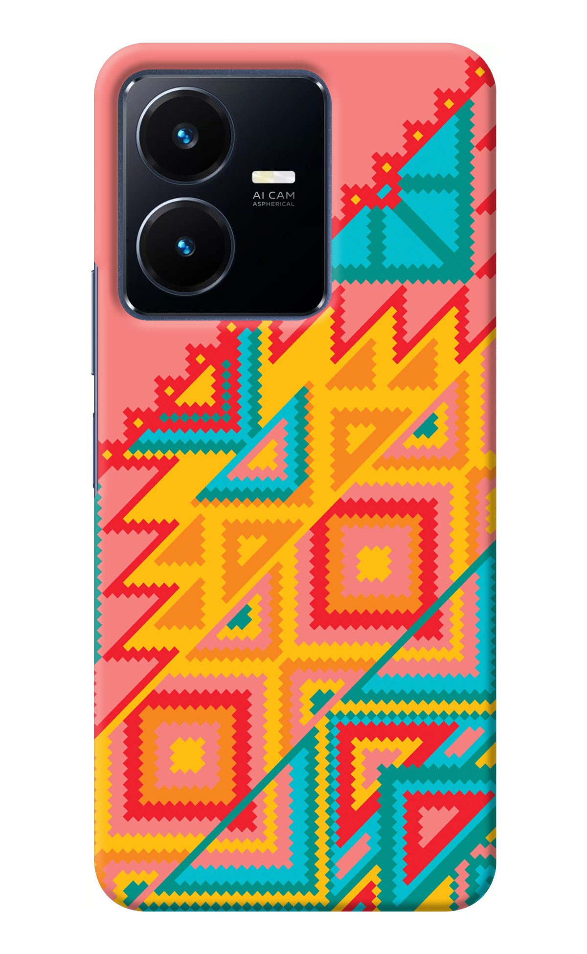 Aztec Tribal Vivo Y22 Back Cover