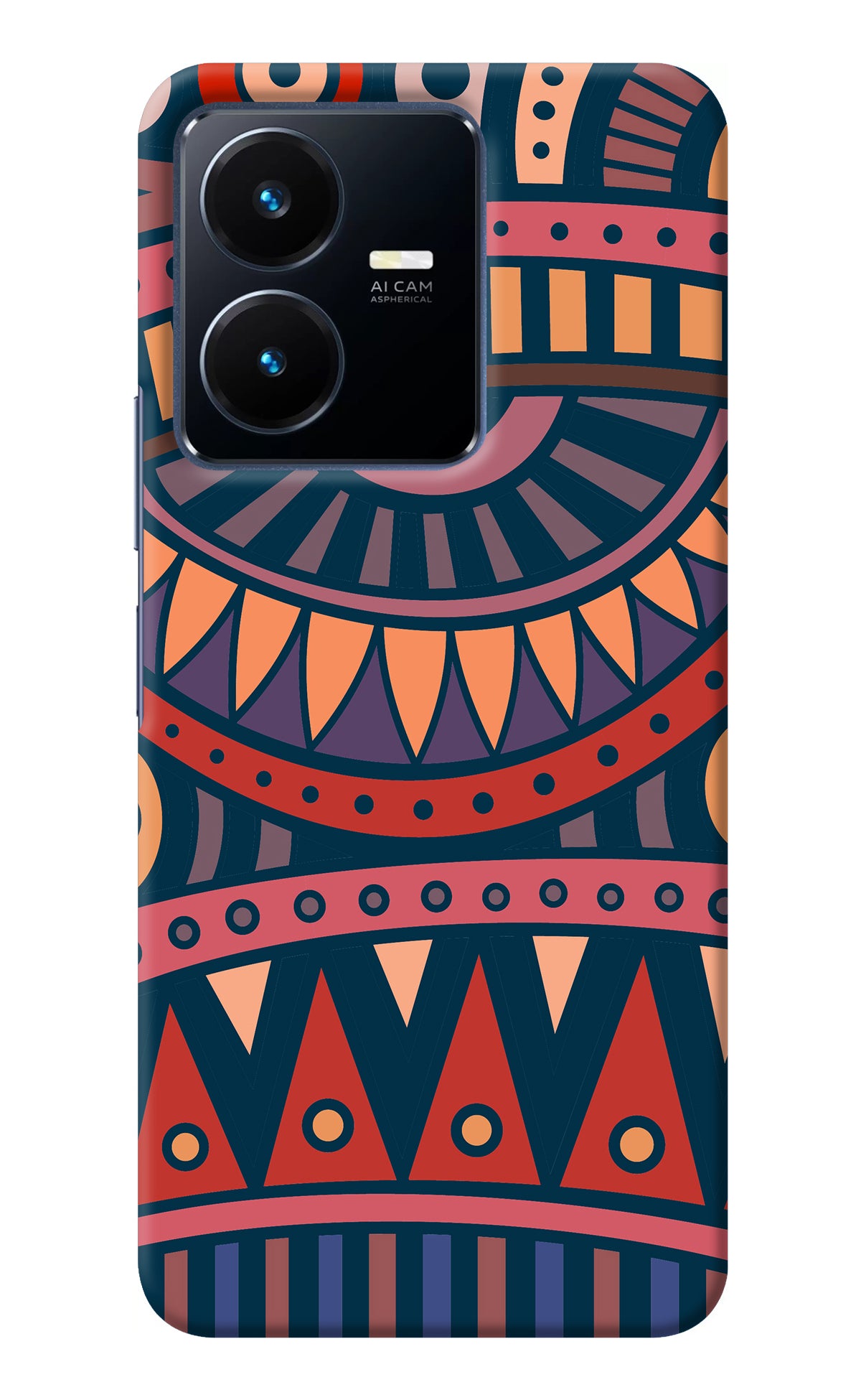 African Culture Design Vivo Y22 Back Cover