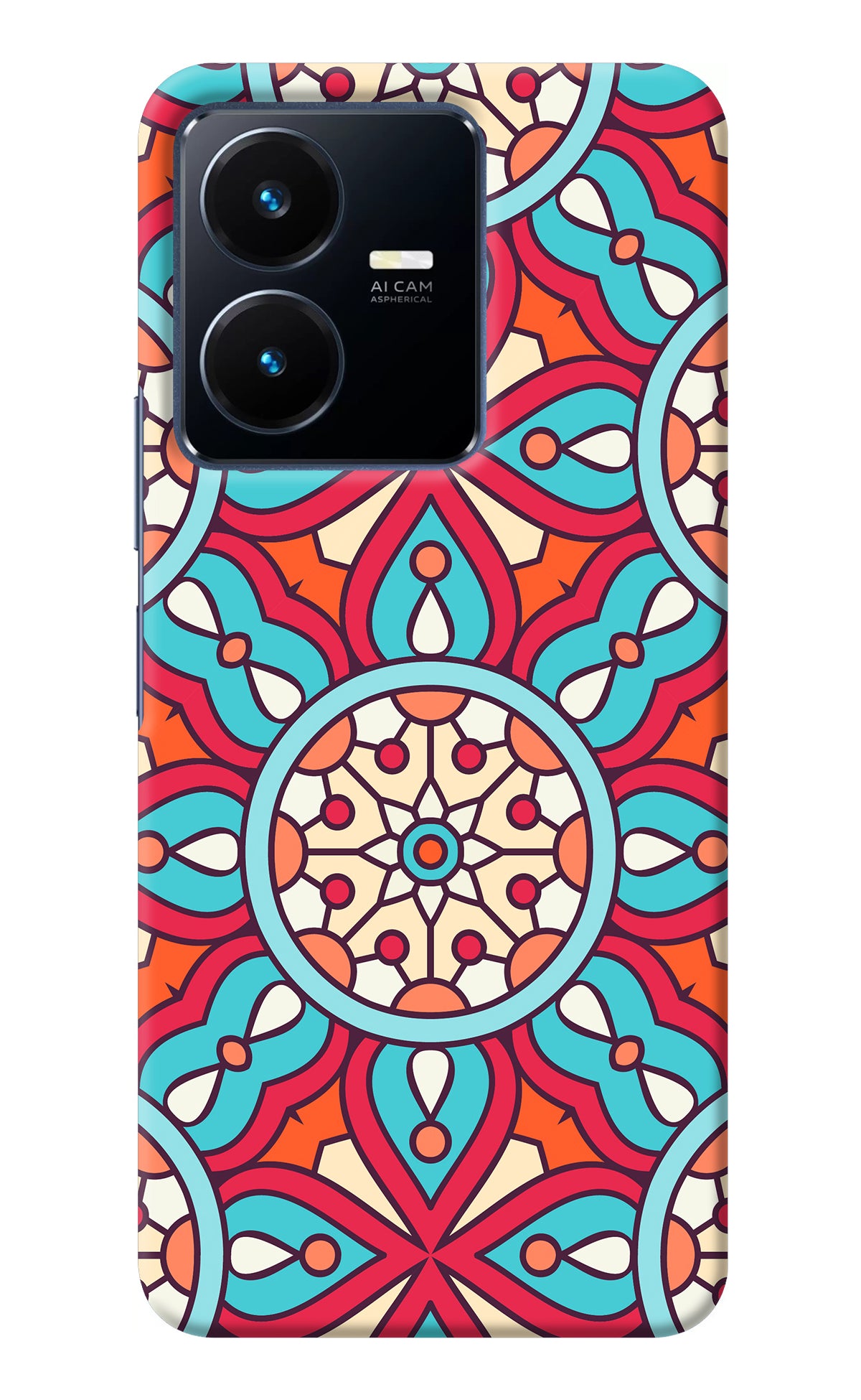 Mandala Geometric Vivo Y22 Back Cover