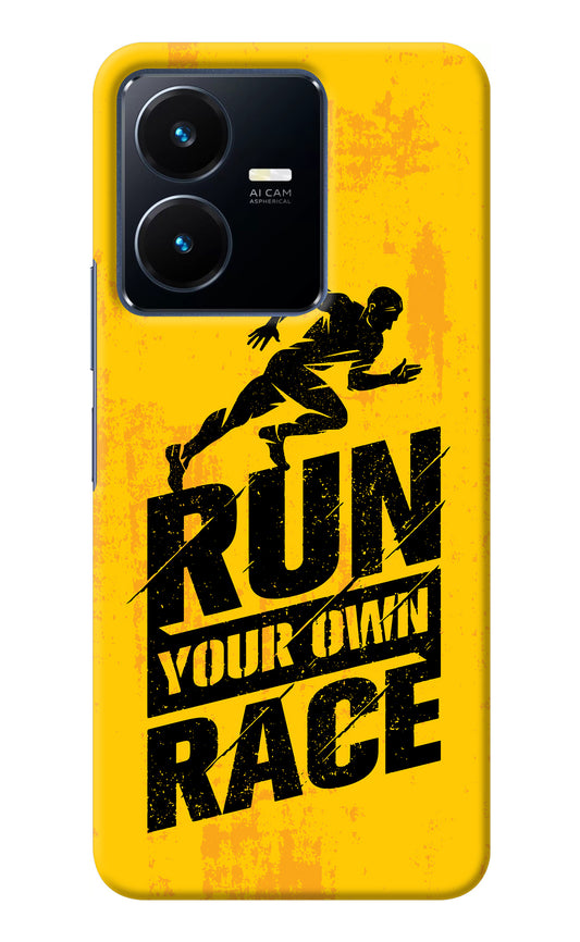 Run Your Own Race Vivo Y22 Back Cover