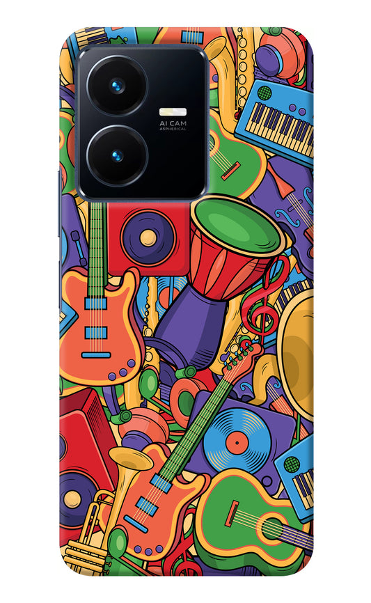 Music Instrument Doodle Vivo Y22 Back Cover