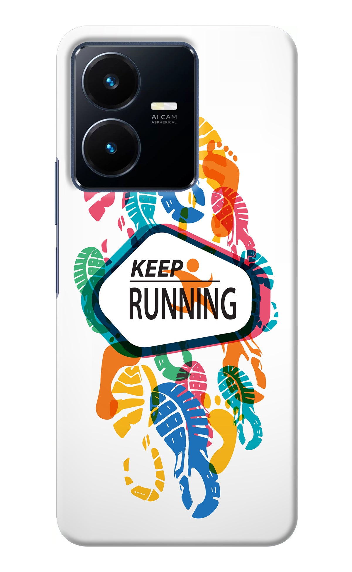 Keep Running Vivo Y22 Back Cover