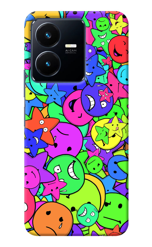 Fun Doodle Vivo Y22 Back Cover