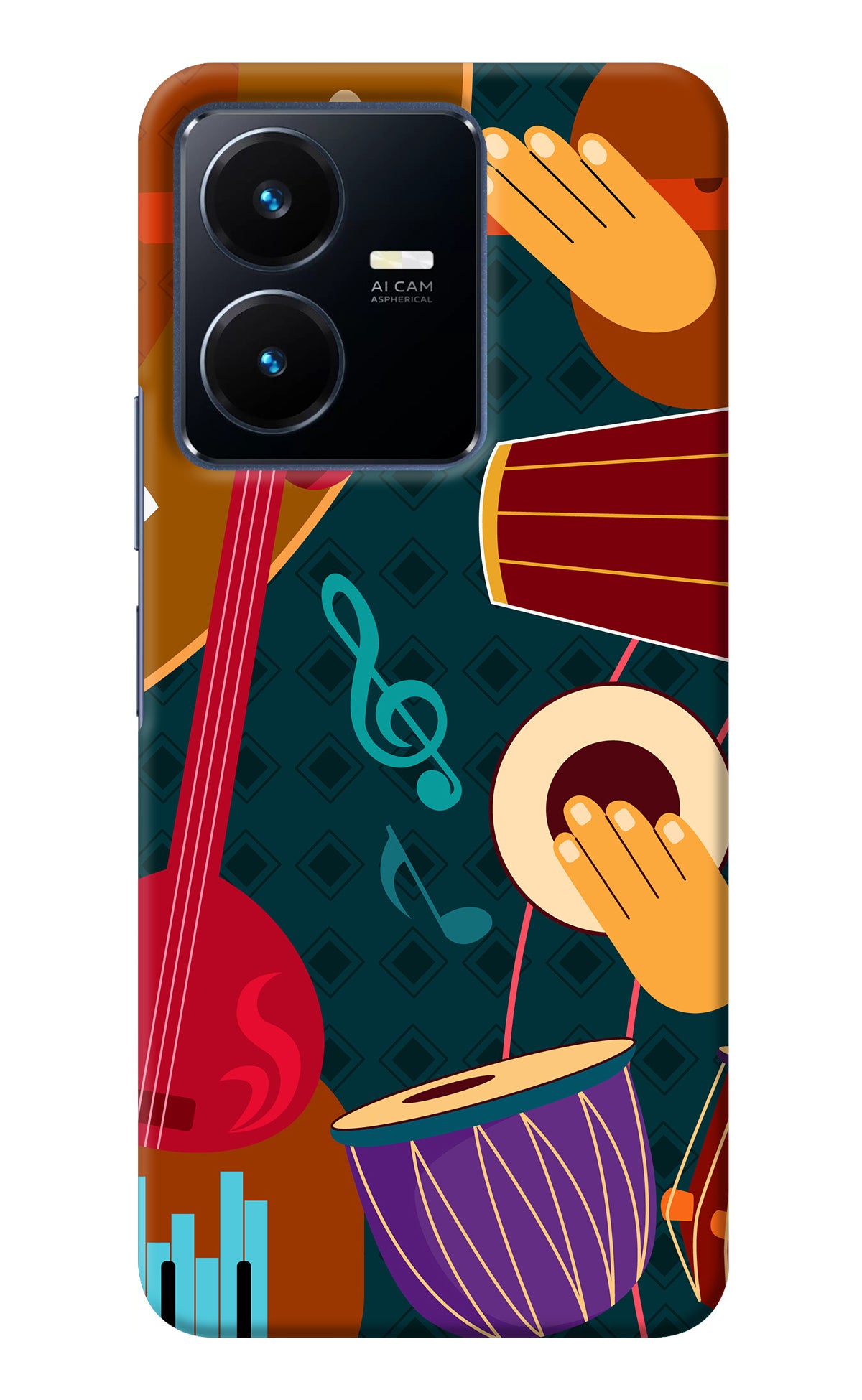 Music Instrument Vivo Y22 Back Cover