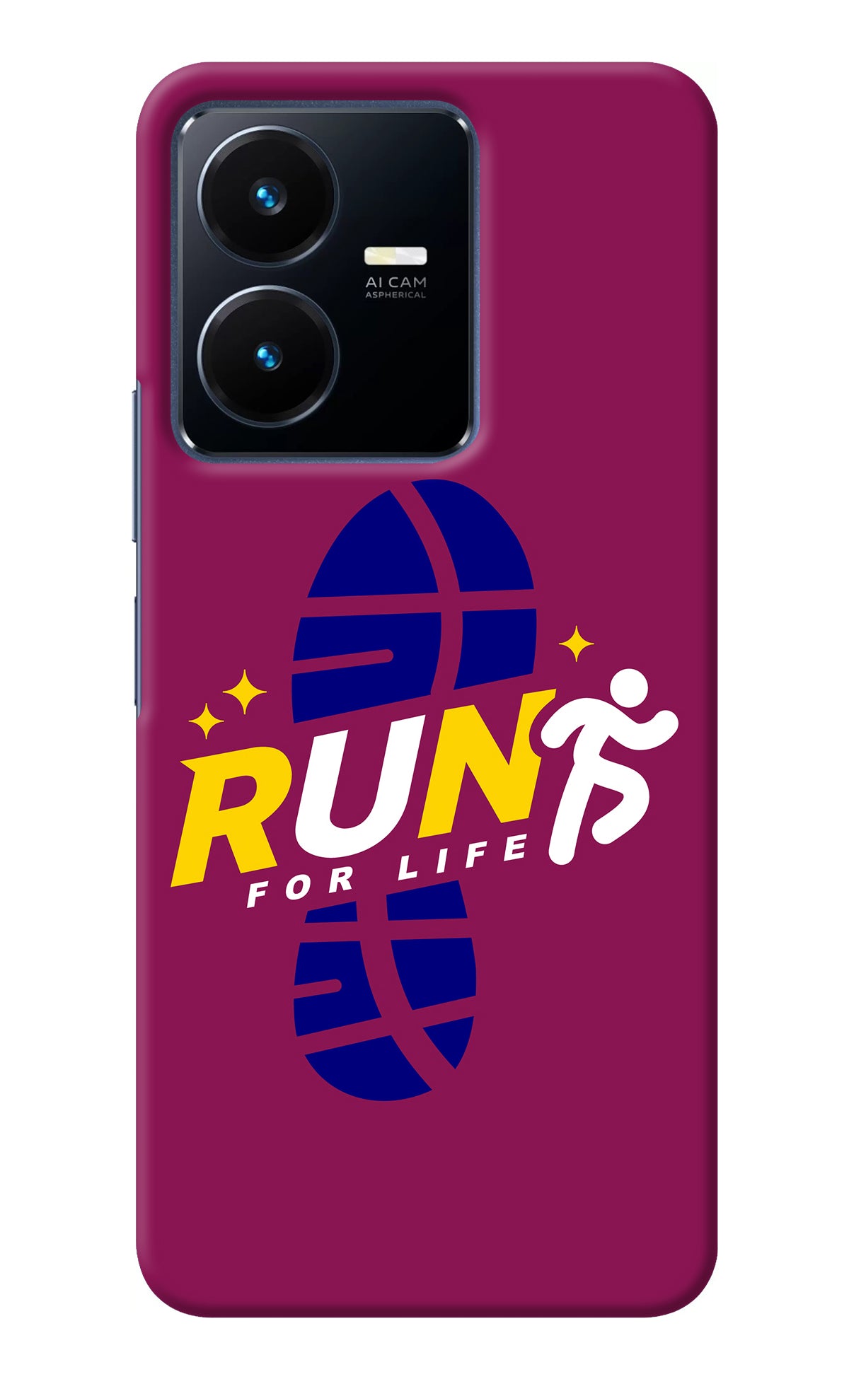 Run for Life Vivo Y22 Back Cover