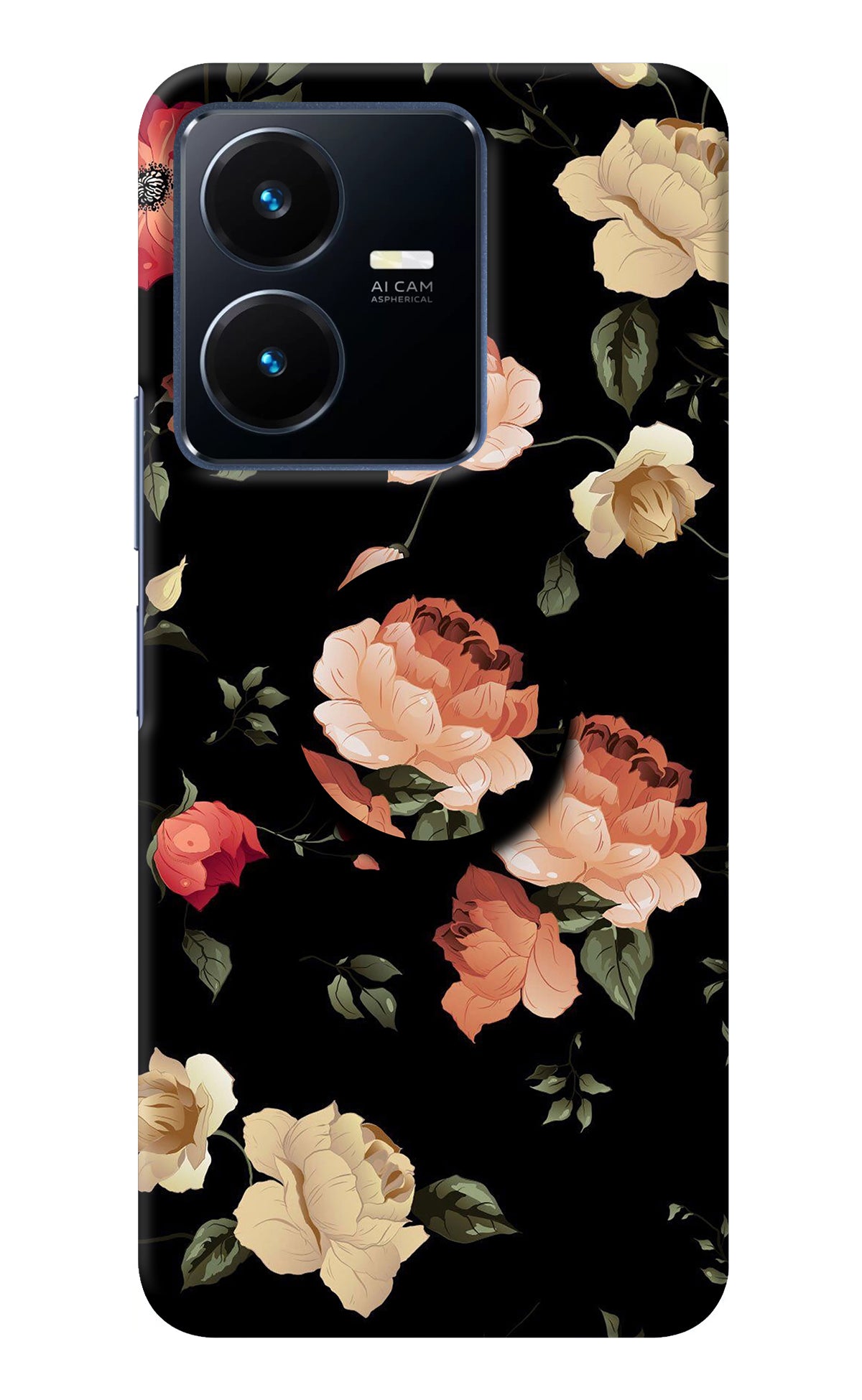 Flowers Vivo Y22 Pop Case