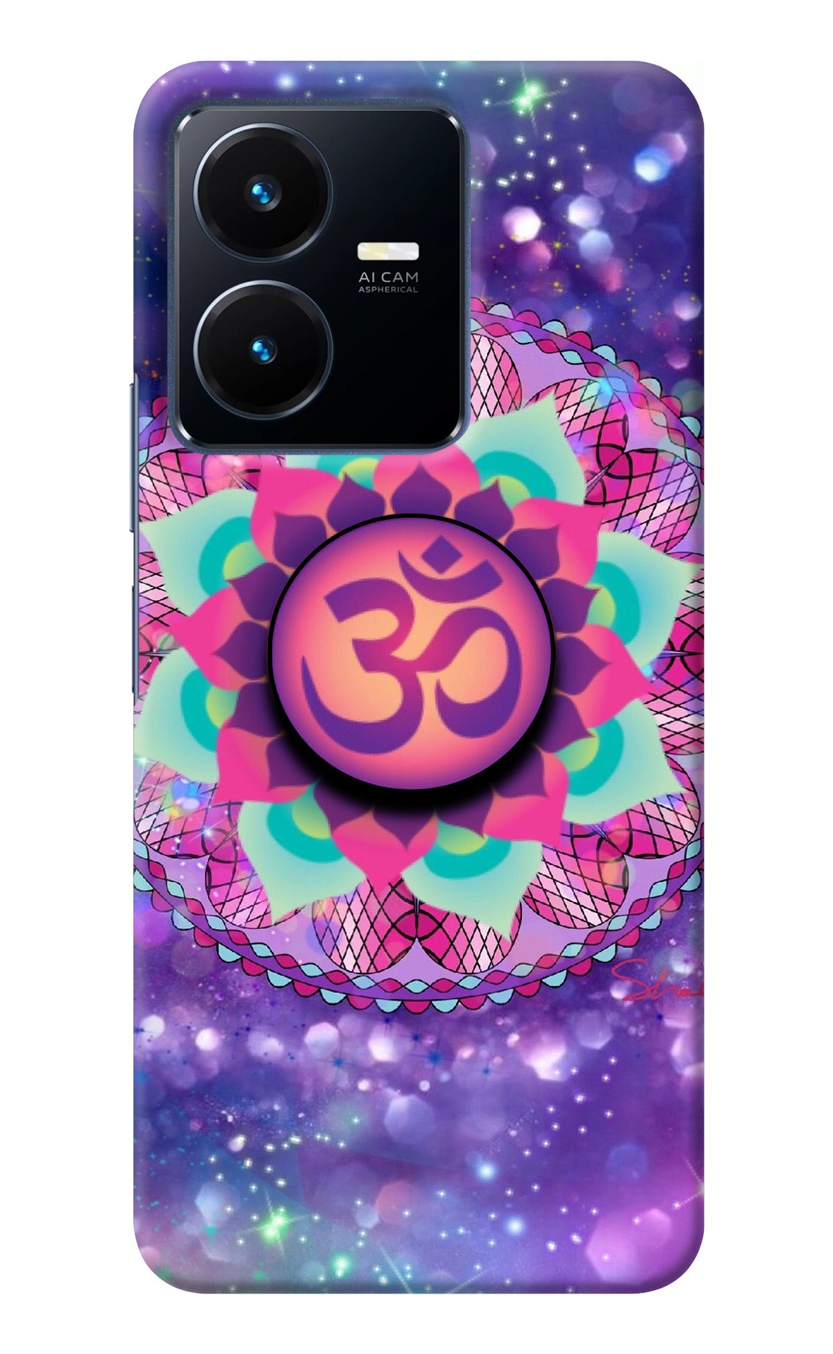 Om Purple Vivo Y22 Pop Case