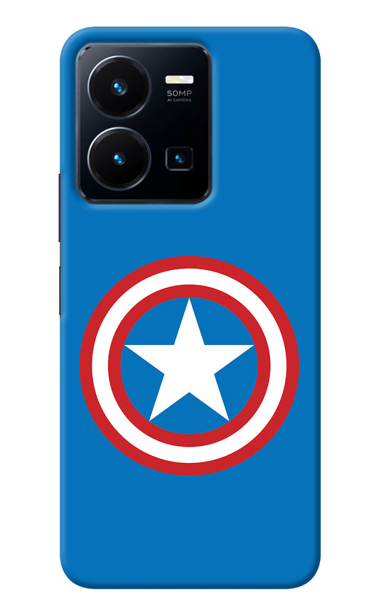 Captain America Logo Vivo Y35 Back Cover