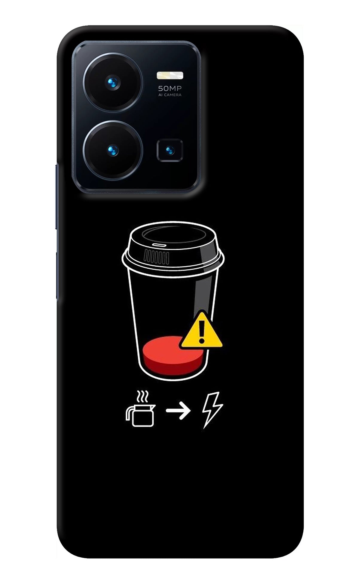 Coffee Vivo Y35 Back Cover