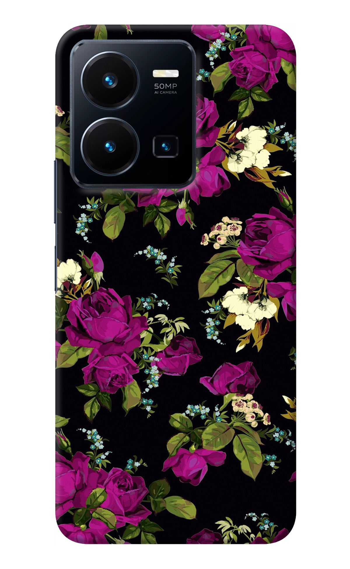 Flowers Vivo Y35 Back Cover