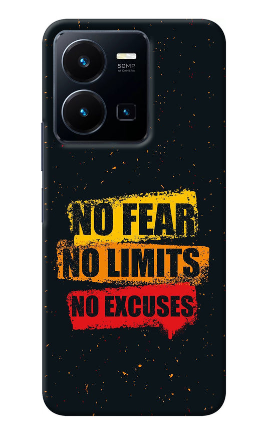 No Fear No Limits No Excuse Vivo Y35 Back Cover