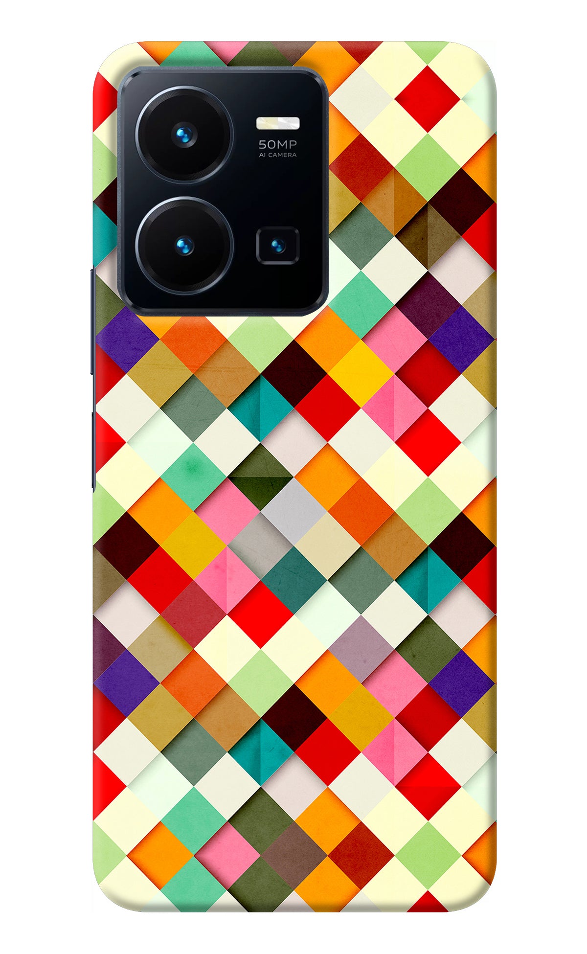 Geometric Abstract Colorful Vivo Y35 Back Cover