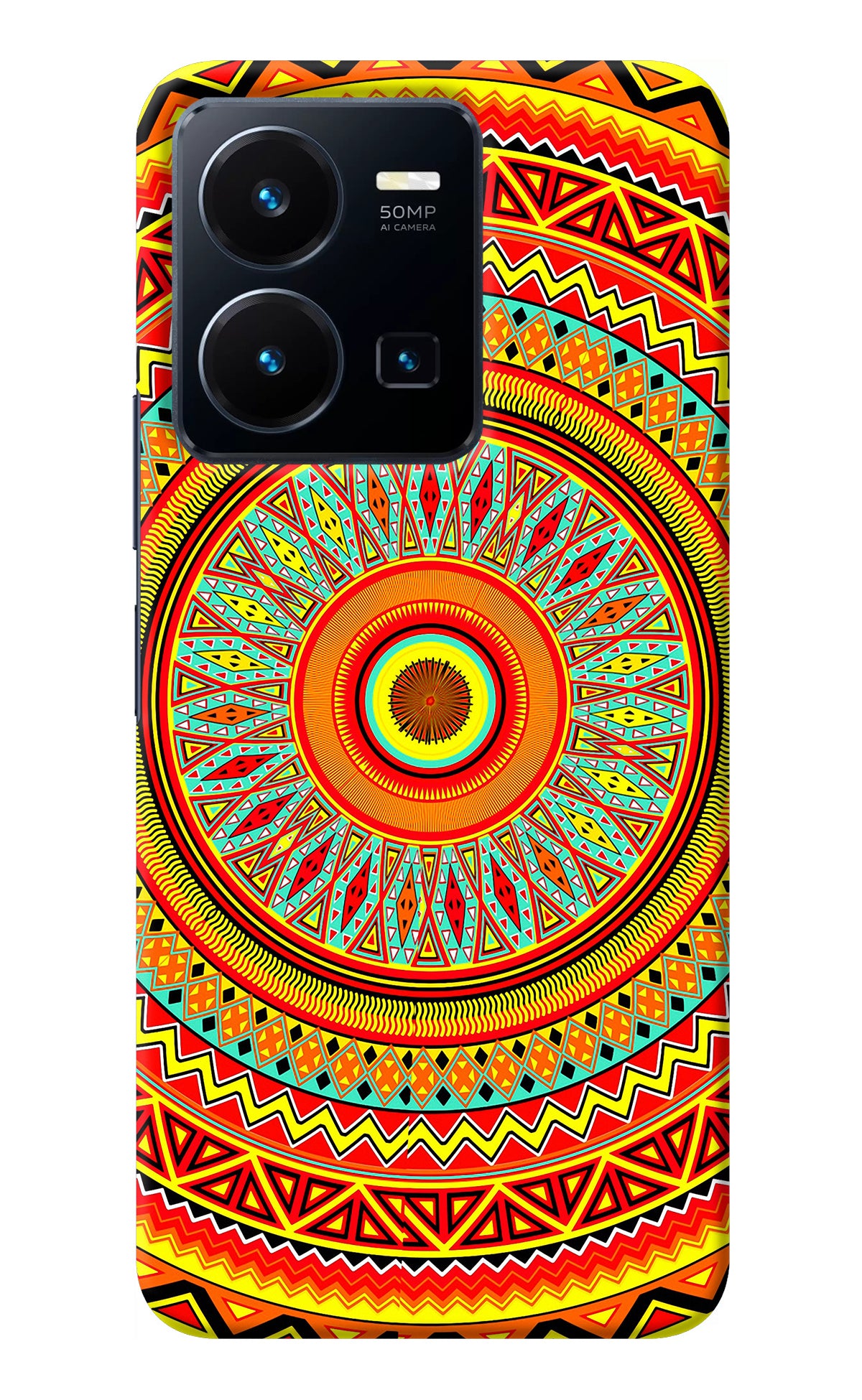 Mandala Pattern Vivo Y35 Back Cover