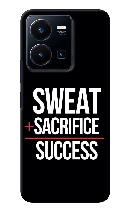 Sweat Sacrifice Success Vivo Y35 Back Cover