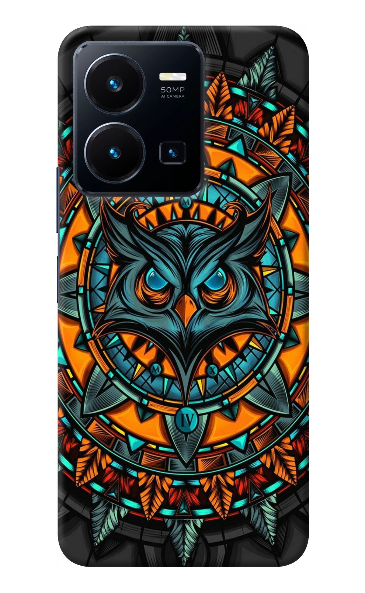 Angry Owl Art Vivo Y35 Back Cover