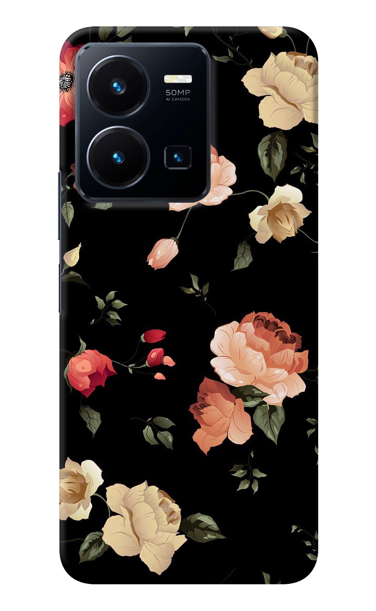 Flowers Vivo Y35 Back Cover