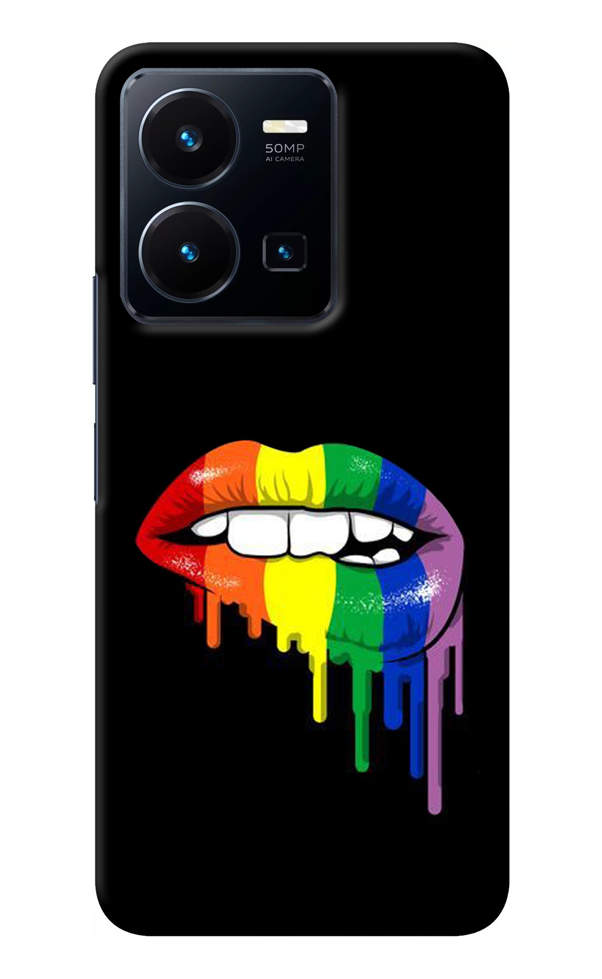 Lips Biting Vivo Y35 Back Cover