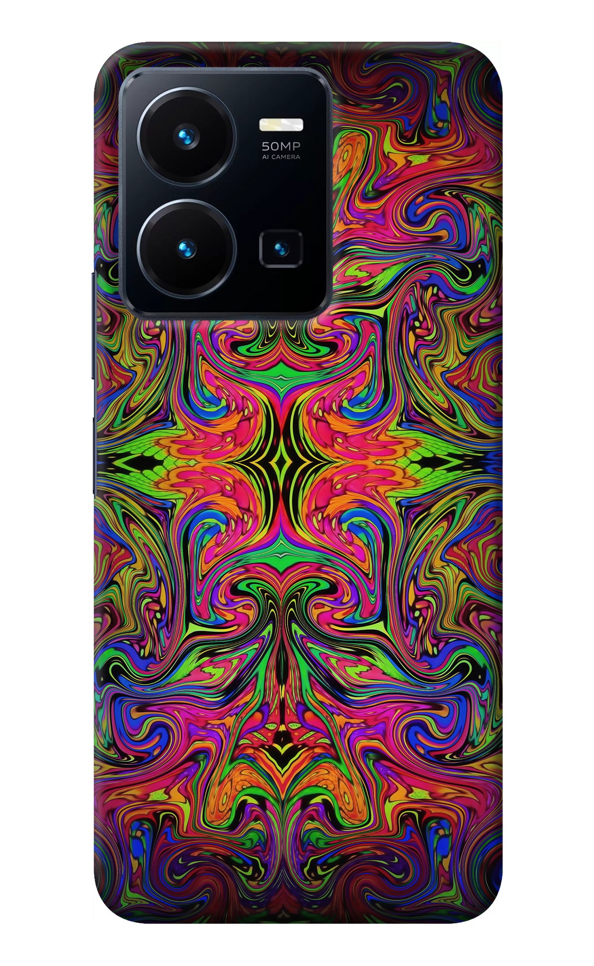 Psychedelic Art Vivo Y35 Back Cover