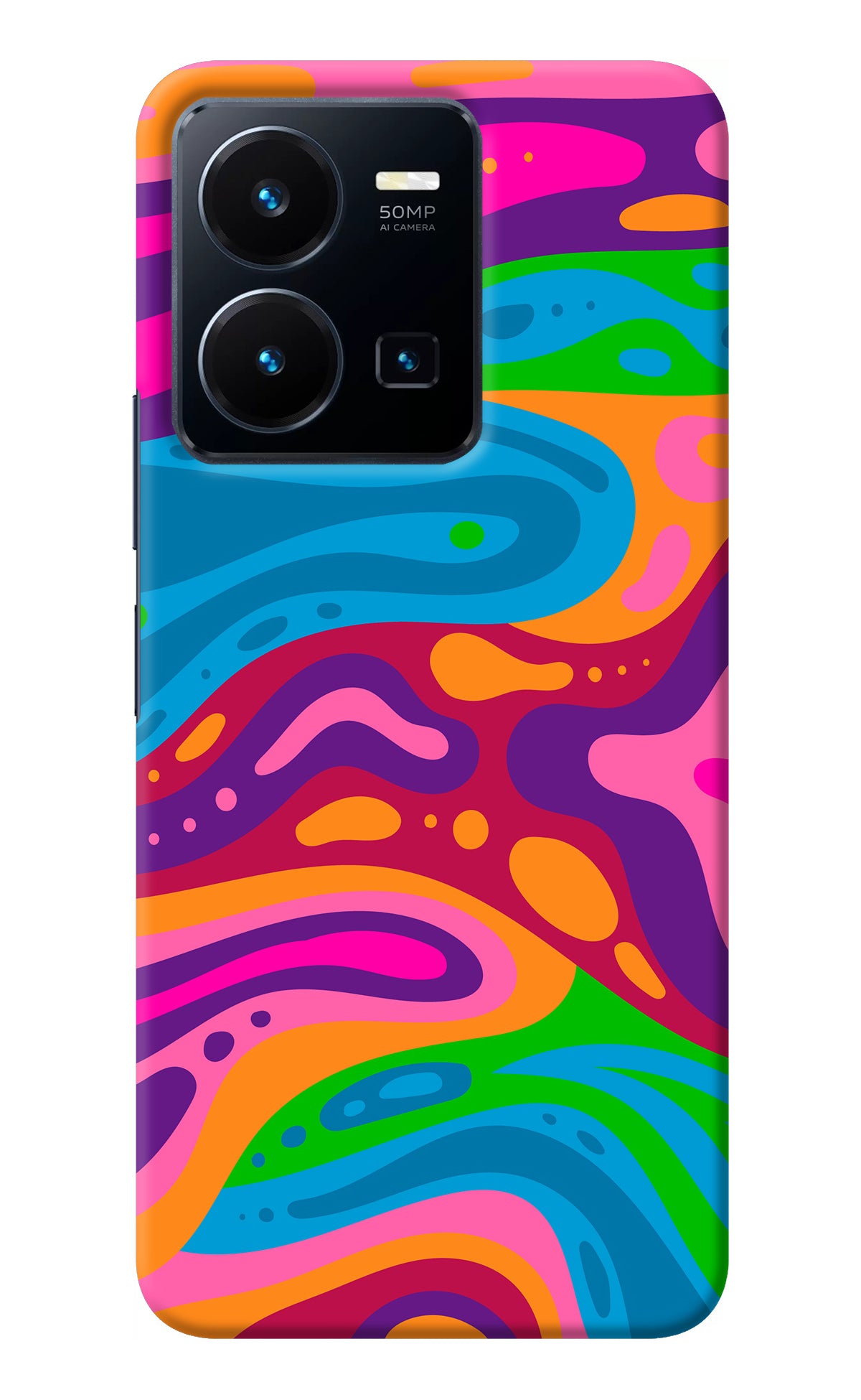 Trippy Pattern Vivo Y35 Back Cover