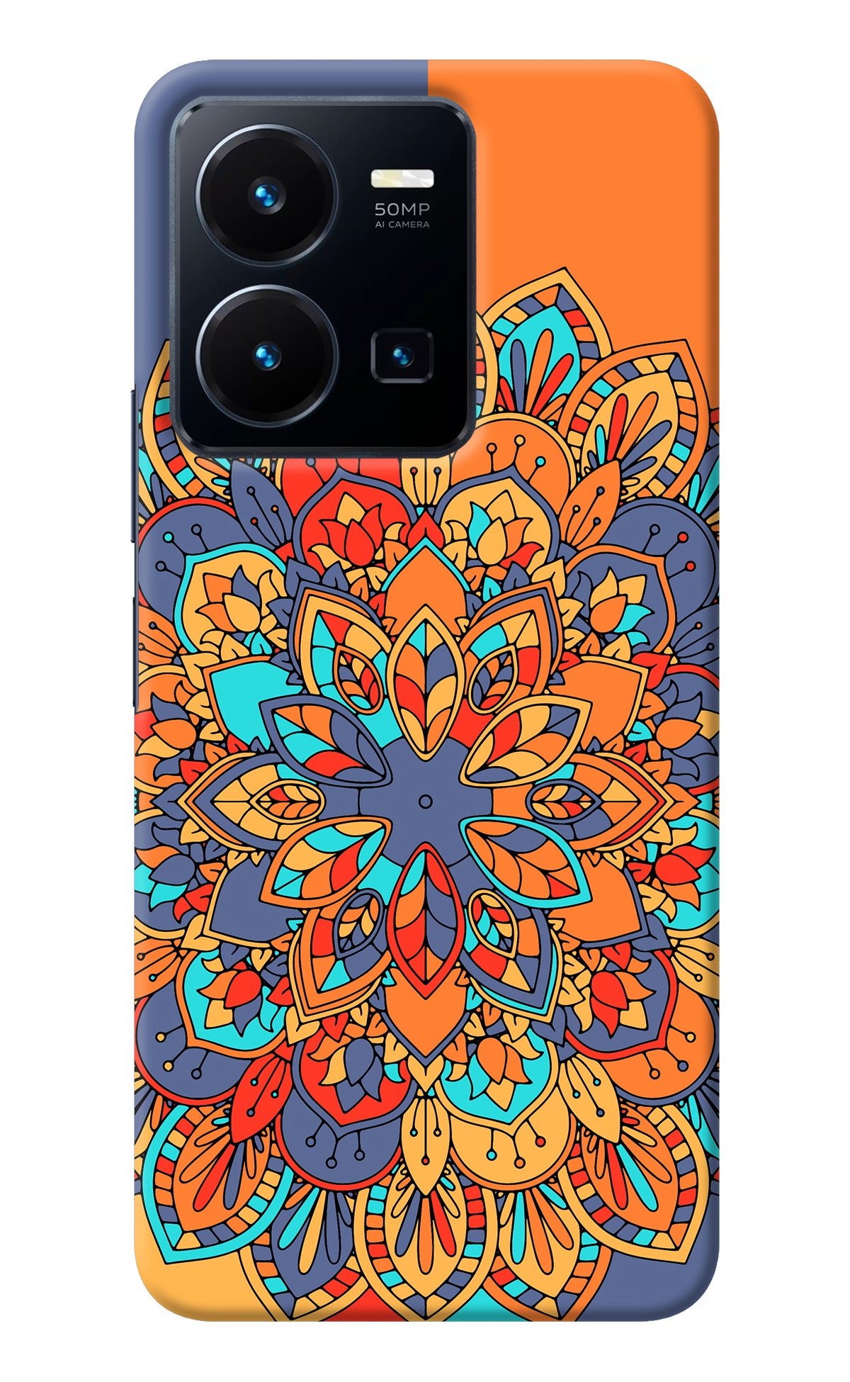 Color Mandala Vivo Y35 Back Cover