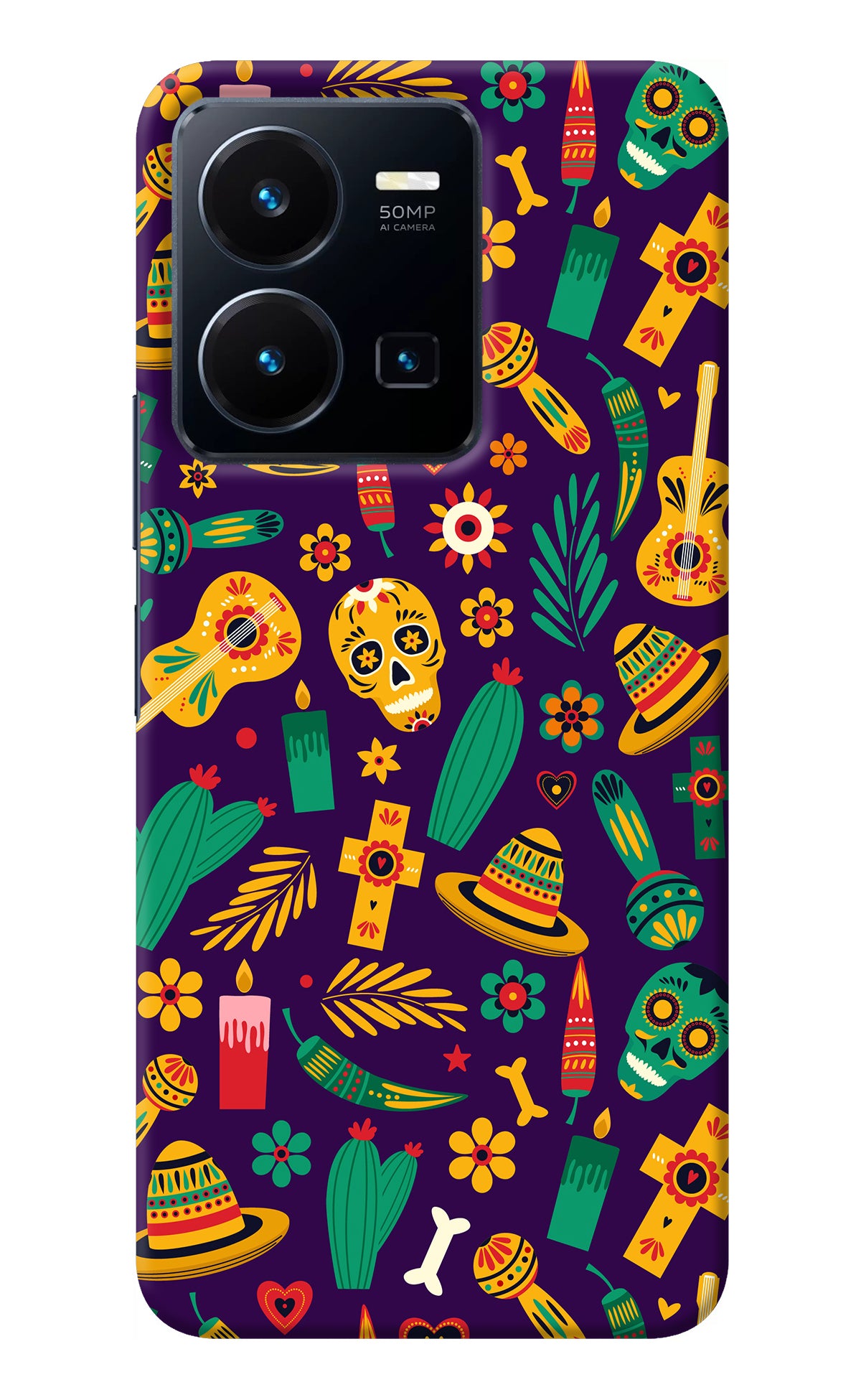 Mexican Artwork Vivo Y35 Back Cover