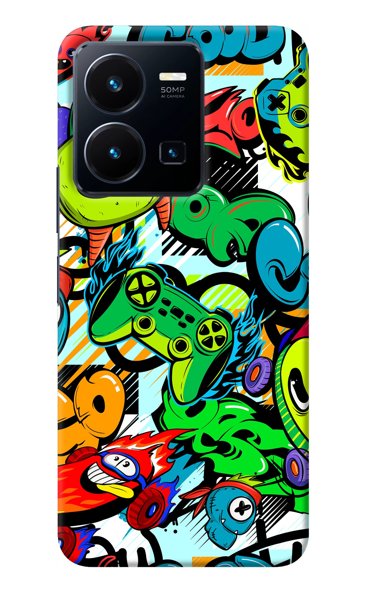 Game Doodle Vivo Y35 Back Cover