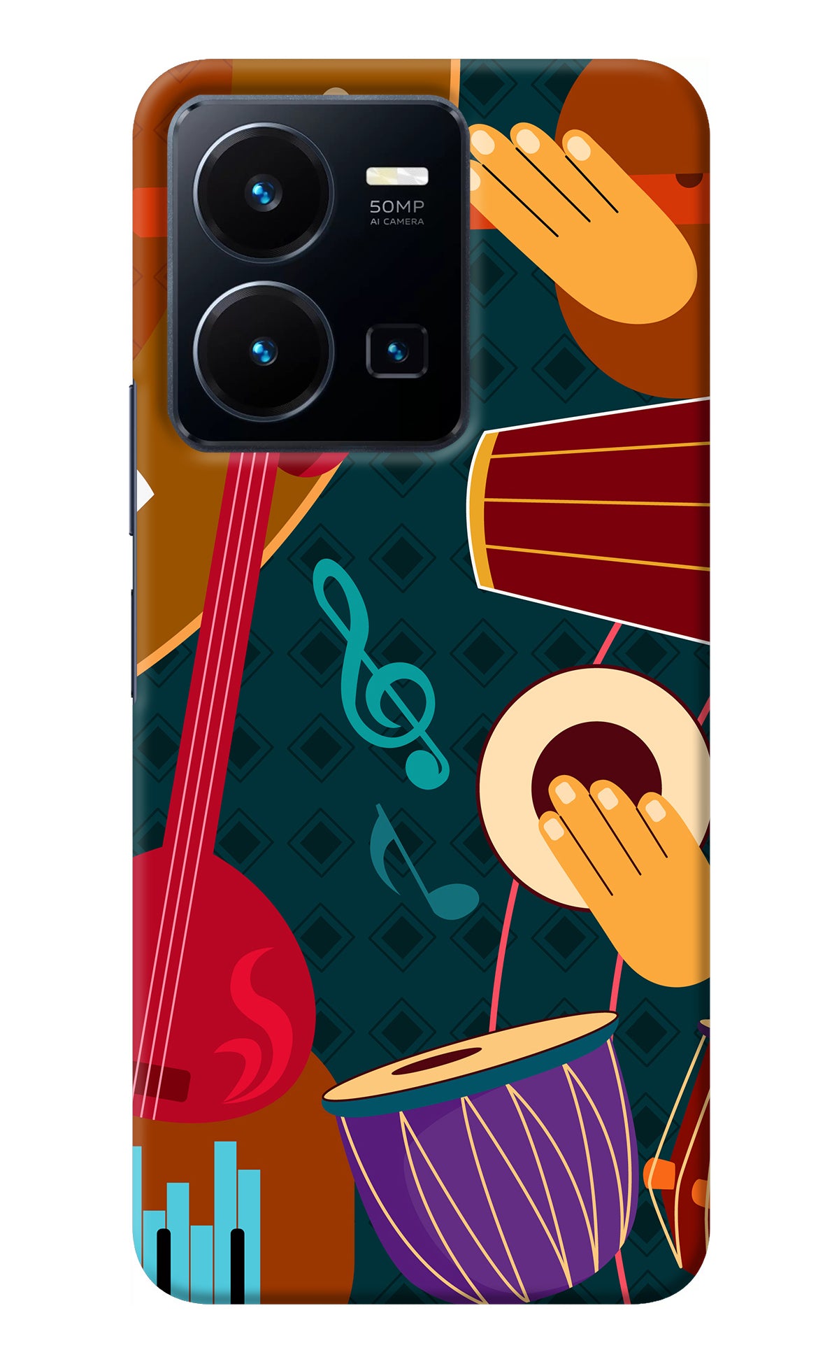 Music Instrument Vivo Y35 Back Cover