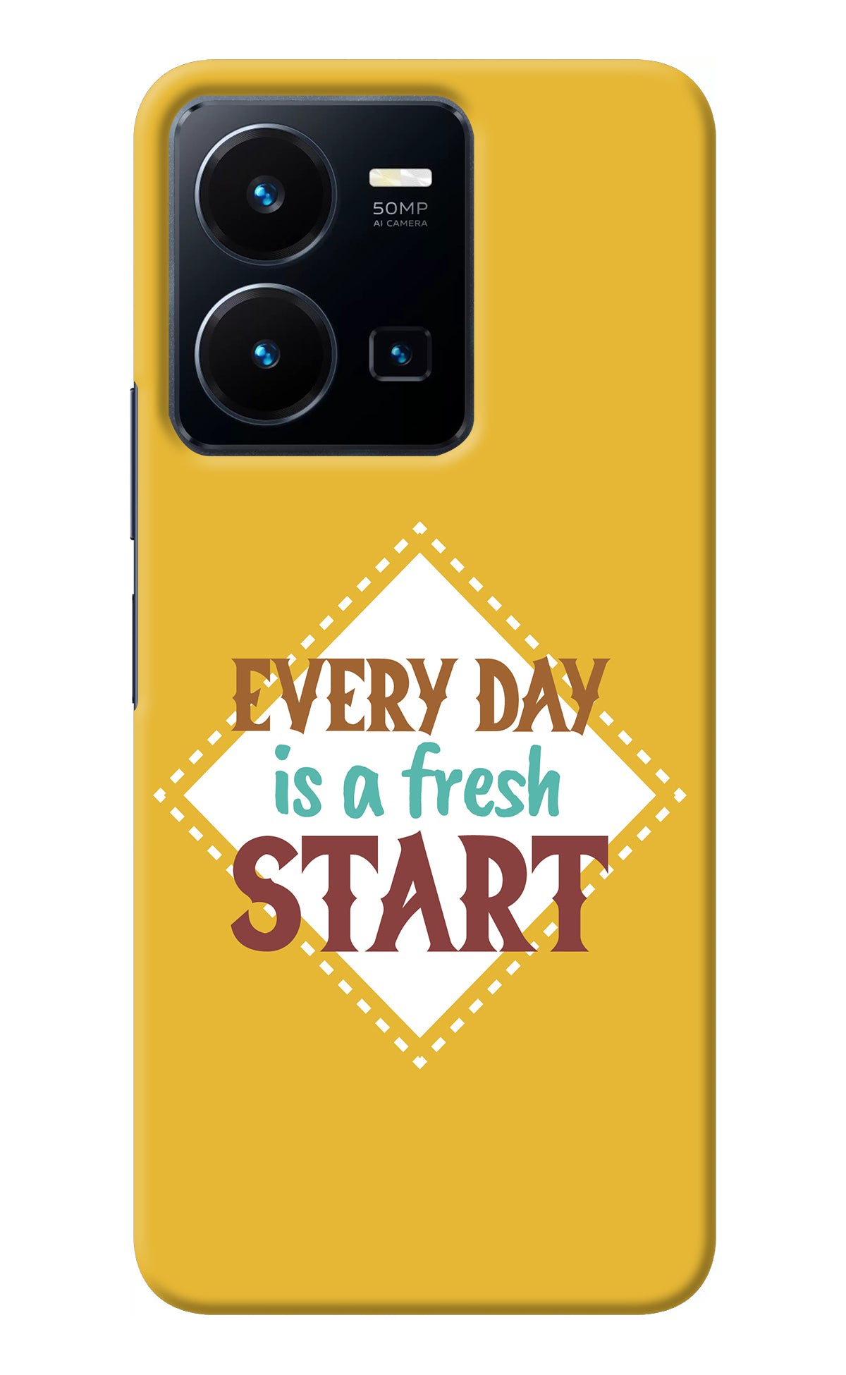 Every day is a Fresh Start Vivo Y35 Back Cover