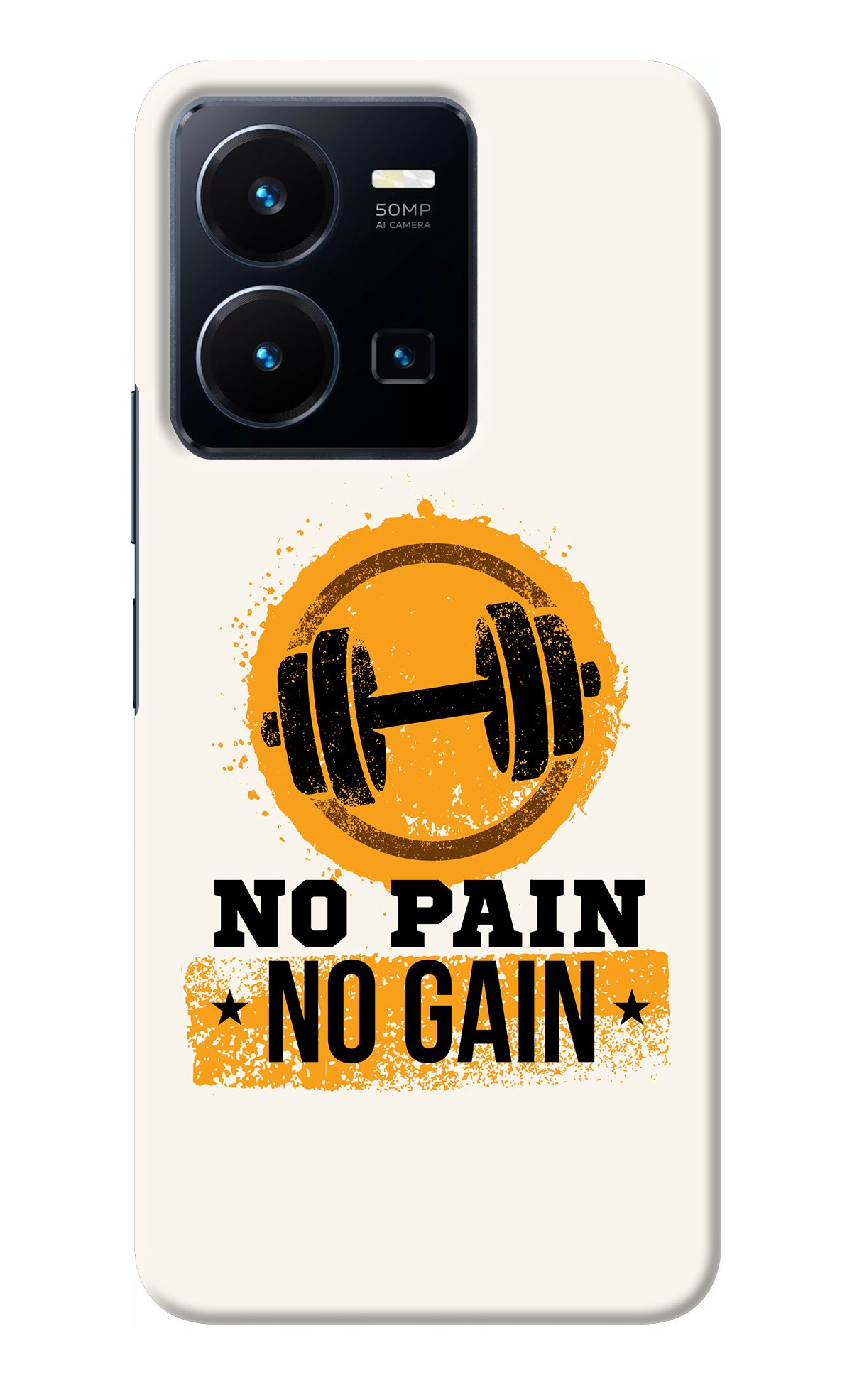 No Pain No Gain Vivo Y35 Back Cover