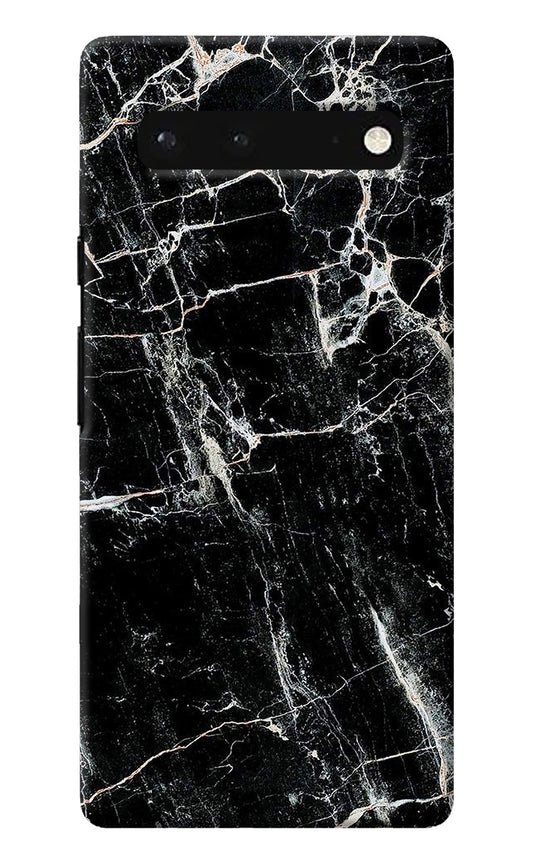 Black Marble Texture Google Pixel 6 Back Cover