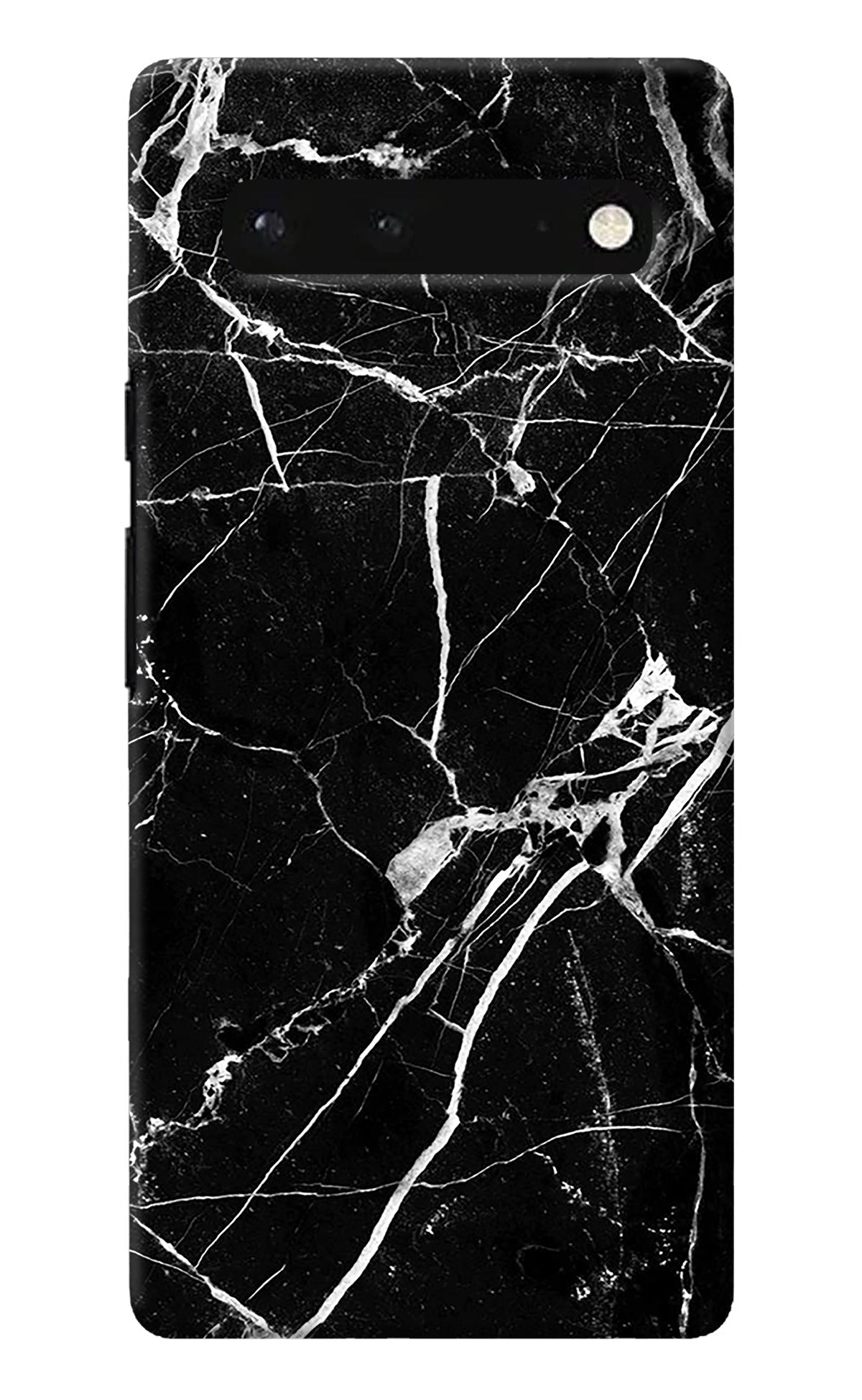 Black Marble Pattern Google Pixel 6 Back Cover