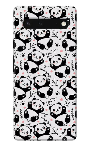 Cute Panda Google Pixel 6 Back Cover