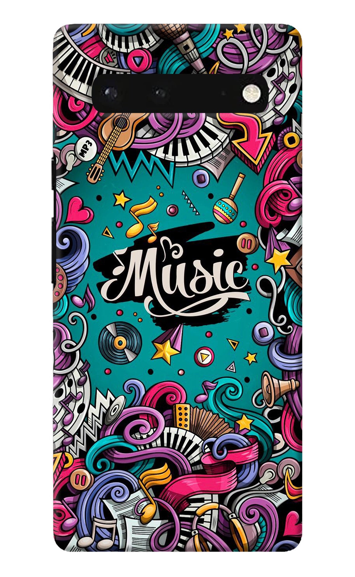 Music Graffiti Google Pixel 6 Back Cover