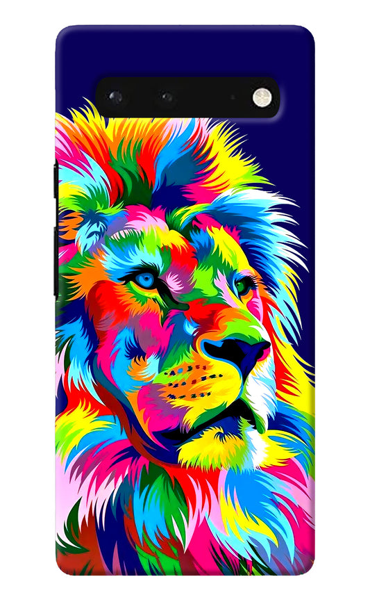 Vector Art Lion Google Pixel 6 Back Cover