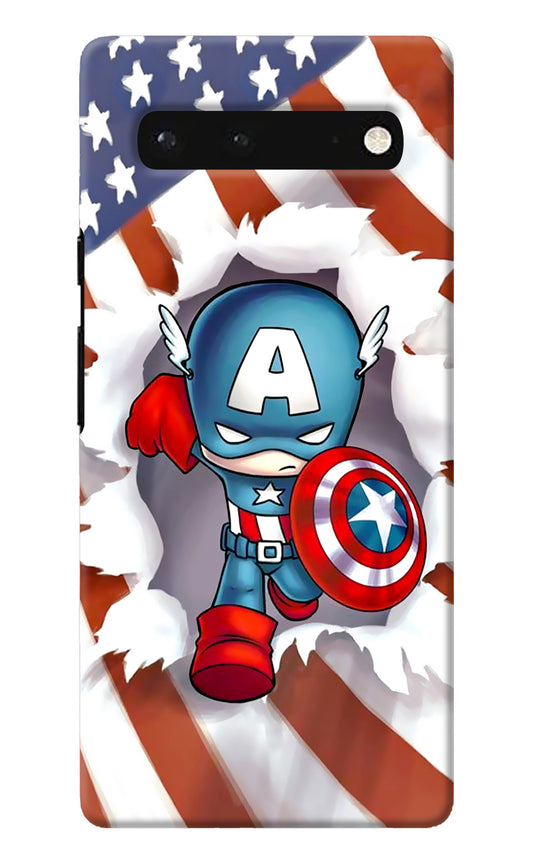Captain America Google Pixel 6 Back Cover