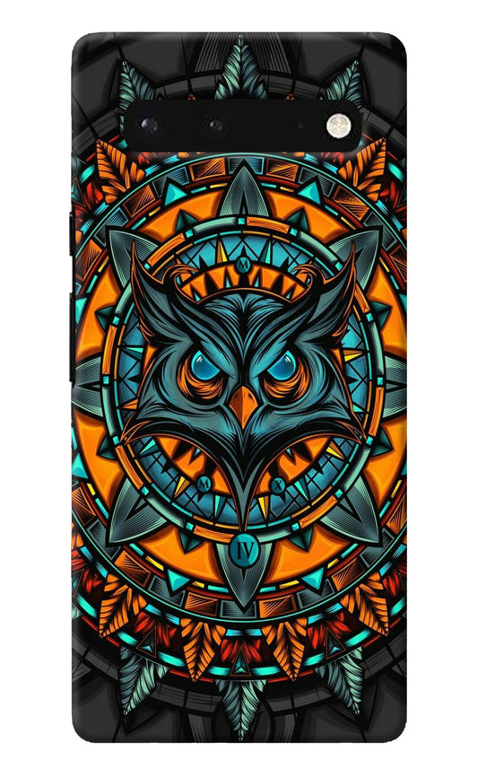 Angry Owl Art Google Pixel 6 Back Cover