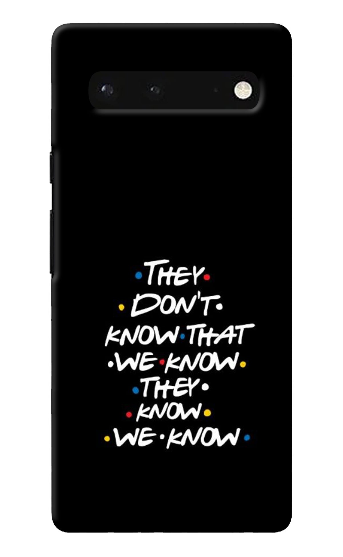 FRIENDS Dialogue Google Pixel 6 Back Cover