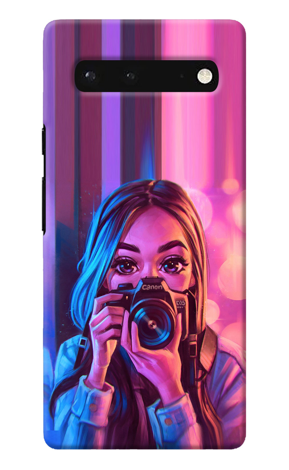 Girl Photographer Google Pixel 6 Back Cover