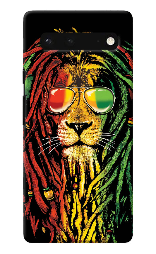 Rasta Lion Google Pixel 6 Back Cover