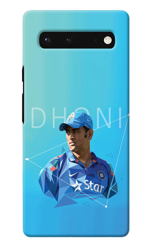 Dhoni Artwork Google Pixel 6 Back Cover