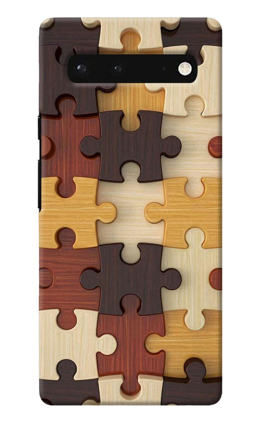 Wooden Puzzle Google Pixel 6 Back Cover