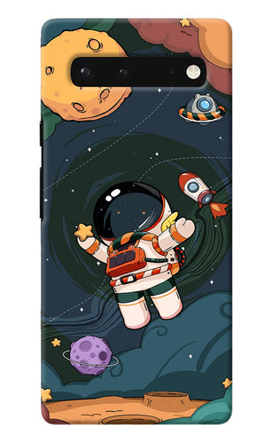 Cartoon Astronaut Google Pixel 6 Back Cover