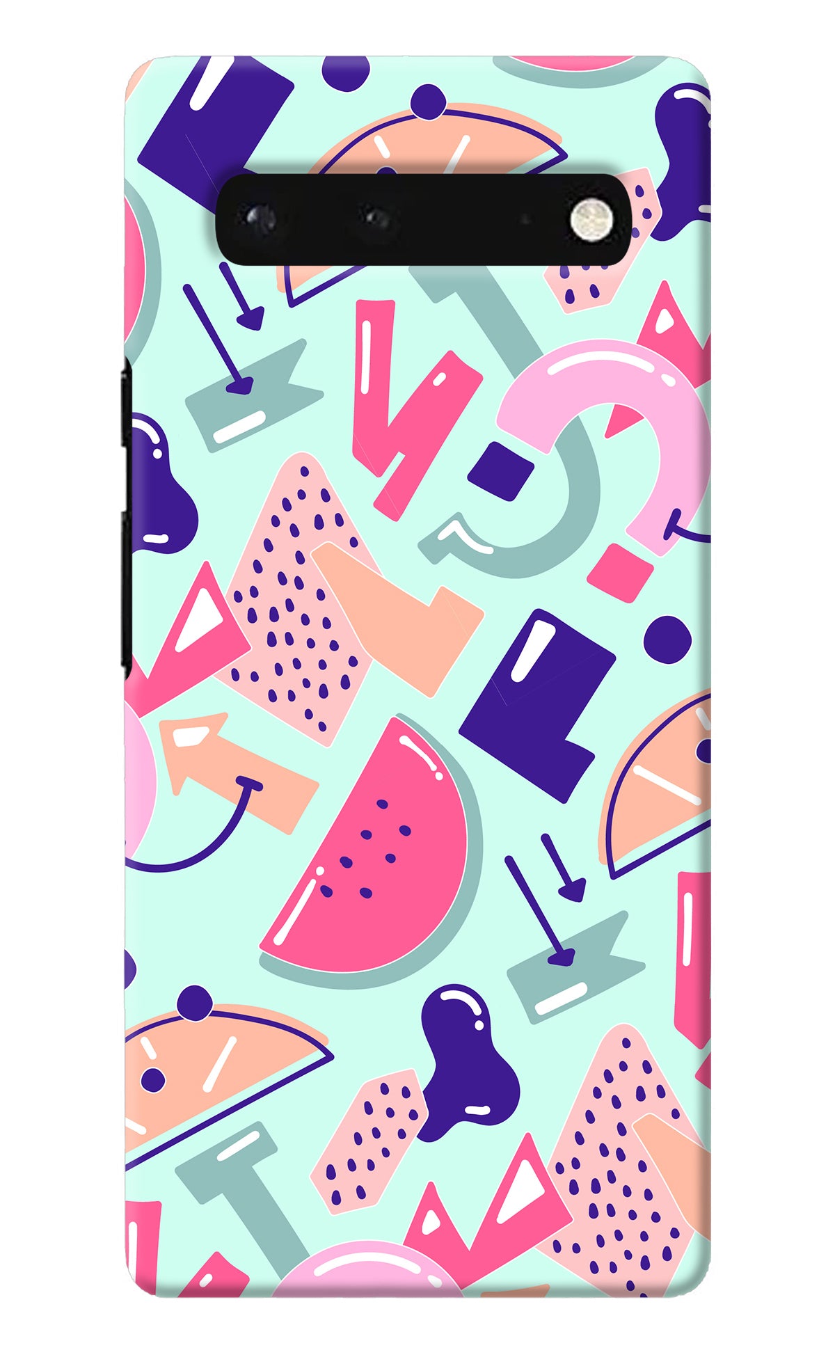 Doodle Pattern Google Pixel 6 Back Cover