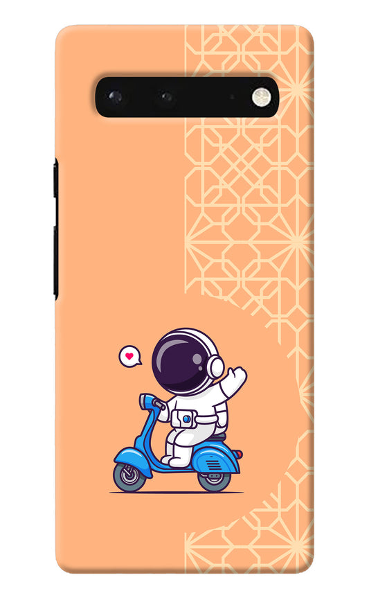 Cute Astronaut Riding Google Pixel 6 Back Cover